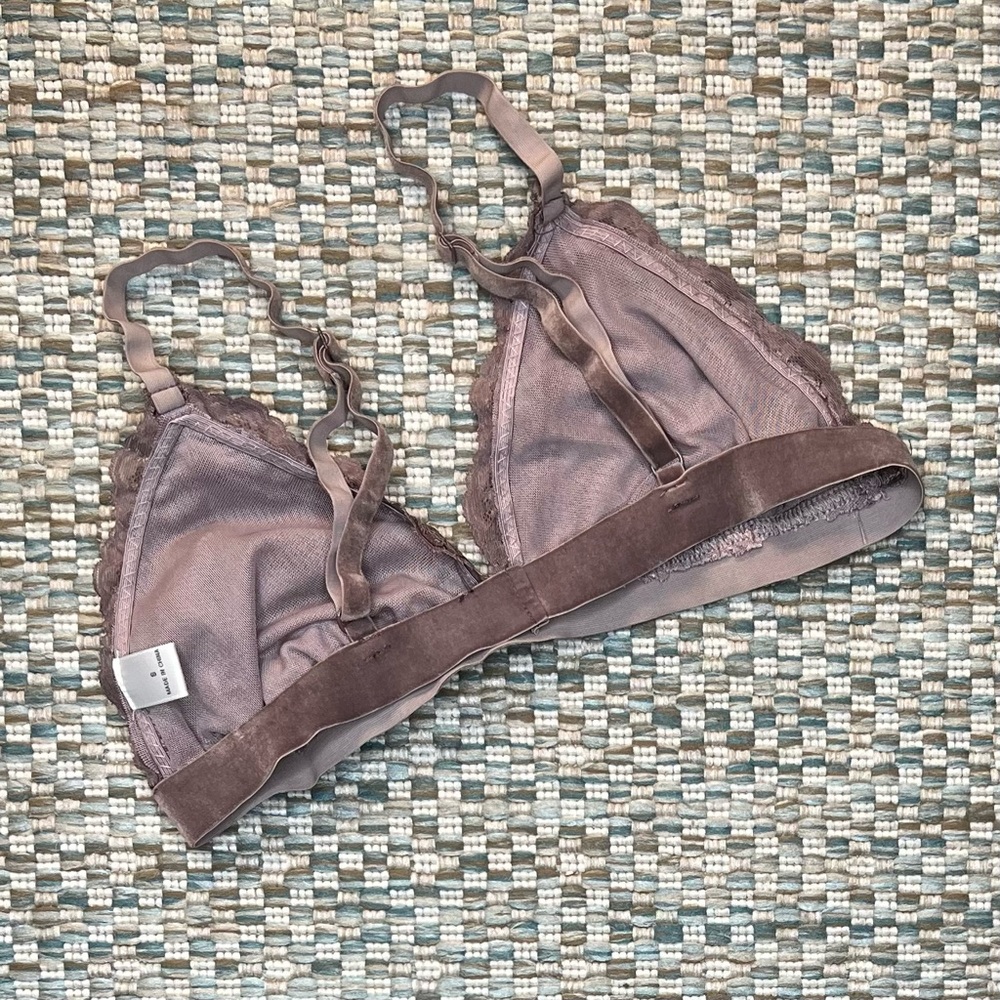Velvet & Lace Dusty Lavender Bralette - Picture 2 of 3